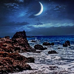 Night at the beach